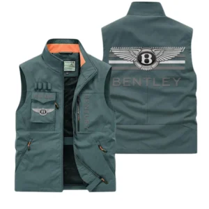 Bentley Multi Pocket Vest Sleeveless Men Outdoor Vest Lightweight Custom Name TN190425Y39MPVCT1TLE