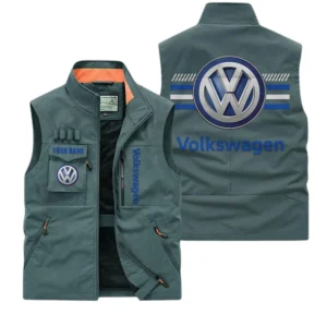 Volkswagen Multi Pocket Vest Sleeveless Men Outdoor Vest Lightweight Custom Name For Fans TN190425Y39MPVCT1VOL