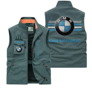 BMW Motorrad Multi Pocket Vest Sleeveless Men Outdoor Vest Lightweight Custom Name TN190425Y39MPVCT2BMM