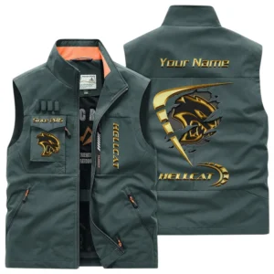 Hellcat Multi Pocket Vest Sleeveless Men Outdoor Vest Lightweight Custom Name For Fans TN220425Y39MPVCT1HEL