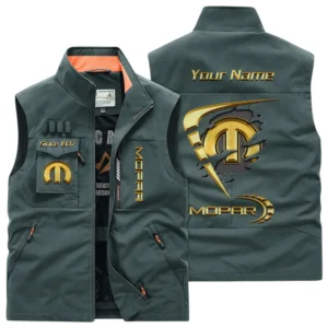 Mopar Multi Pocket Vest Sleeveless Men Outdoor Vest Lightweight Custom Name For Fans TN230425Y39MPVCT1MOP
