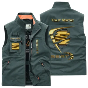 Seat Multi Pocket Vest Sleeveless Men Outdoor Vest Lightweight Custom Name For Fans TN230425Y39MPVCT1SEA