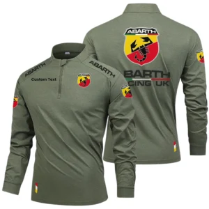Abarth Racing UK Limited 2025 Long Sleeve Shirt, Stand Collar Quarter Zip-up Custom Name HIDI040425Y49LMT05ABR