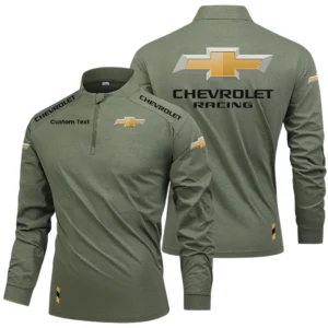 Chevrolet Racing Limited 2025 Long Sleeve Shirt, Stand Collar Quarter Zip-up Custom Name HIDI040425Y49LMT05CHR