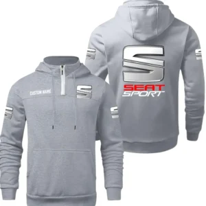 SEAT Quarter Zip Hoodie, Sports Hoodie Custom Name TN290325Y50HZ44CT1SEA