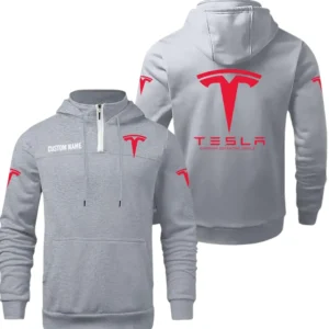 Tesla Motors Quarter Zip Hoodie, Sports Hoodie Custom Name TN290325Y50HZ44CT1TES