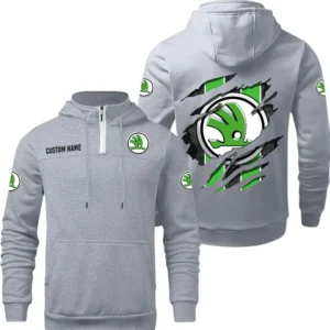 Skoda Quarter Zip Hoodie, Sports Hoodie Custom Name TN290325Y50HZ44CT2SKO
