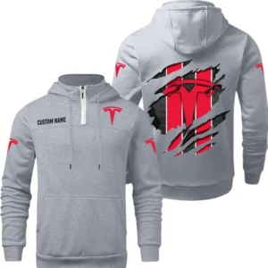 Tesla Motors Quarter Zip Hoodie, Sports Hoodie Custom Name TN290325Y50HZ44CT2TES