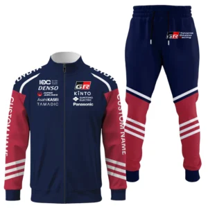 Toyota Gazoo Racing Long Sleeve Shirt Full Zip x Long Pants Set All Over Print, Sports Style Custom Name HIDI030425Y53S16JKTGR