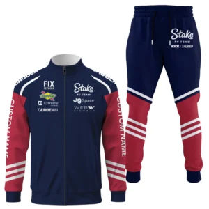 Sauber Motorsport Racing Long Sleeve Shirt Full Zip x Long Pants Set All Over Print, Sports Style Custom Name HIDI020425Y53S16JKSAM