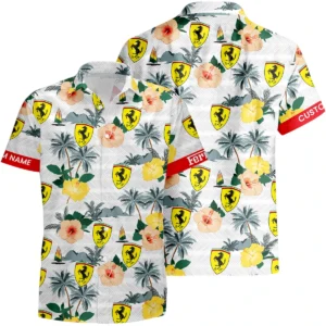 Ferrari Hawaiian Shirt x Beach Shorts Full Set Limited 2025 All Over Print, Custom Name HIHI230425Y7HWFER