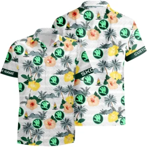 Skoda Hawaiian Shirt x Beach Shorts Full Set Limited 2025 All Over Print, Custom Name HIHI230425Y7HWSKO
