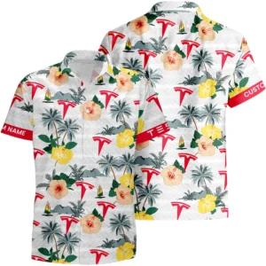 TESLA Hawaiian Shirt x Beach Shorts Full Set Limited 2025 All Over Print, Custom Name HIHI230425Y7HWTES