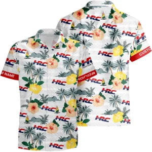 HRC Honda Racing Hawaiian Shirt x Beach Shorts Full Set Limited 2025 All Over Print, Custom Name HIHI250425Y7HWHRC