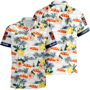 Red Bull KTM Factory Racing Hawaiian Shirt x Beach Shorts Full Set Limited 2025 All Over Print, Custom Name HIHI250425Y7HWKTM