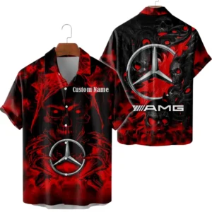 AMG Limited 2025 Button Up Hawaiian Shirt All-over Print Trending This Summer, Custom Name HG050425Y7HWCT1AMG