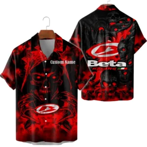 Beta Racing Limited 2025 Button Up Hawaiian Shirt All-over Print Trending This Summer, Custom Name HG050425Y7HWCT1BET