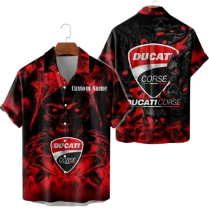 Ducati Corse Limited 2025 Button Up Hawaiian Shirt All-over Print Trending This Summer, Custom Name HG050425Y7HWCT1DMH
