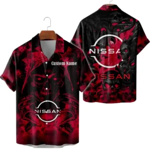 Nissan Limited 2025 Button Up Hawaiian Shirt All-over Print Trending This Summer, Custom Name HG050425Y7HWCT1NIS