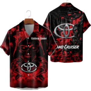 Toyota Land Cruiser Limited 2025 Button Up Hawaiian Shirt All-over Print Trending This Summer, Custom Name HG050425Y7HWCT1TLC