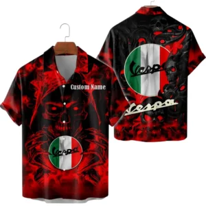 Vespa Limited 2025 Button Up Hawaiian Shirt All-over Print Trending This Summer, Custom Name HG050425Y7HWCT1VPA
