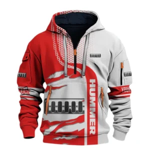Hummer Half Zip Hoodie All Over Prints, Multi-Pockets Custom Name TN130525Y26QZ3CT1HMR