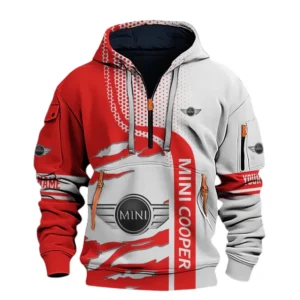 Mini Cooper Half Zip Hoodie All Over Prints, Multi-Pockets Custom TN130525Y26QZ3CT1MIN