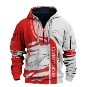 Oldsmobile Half Zip Hoodie All Over Prints, Multi-Pockets Custom TN130525Y26QZ3CT1OLD