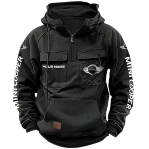 Mini Cooper Quarter Zip Hoodie, Sports Hoodie Multi-Pockets, Custom Name HG160525Y41HJRCT1MIN