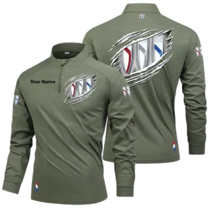 Buick Long Sleeve Shirt, Stand Collar Quarter Zip-up Custom Name HIDI080525Y49LMT05BUI