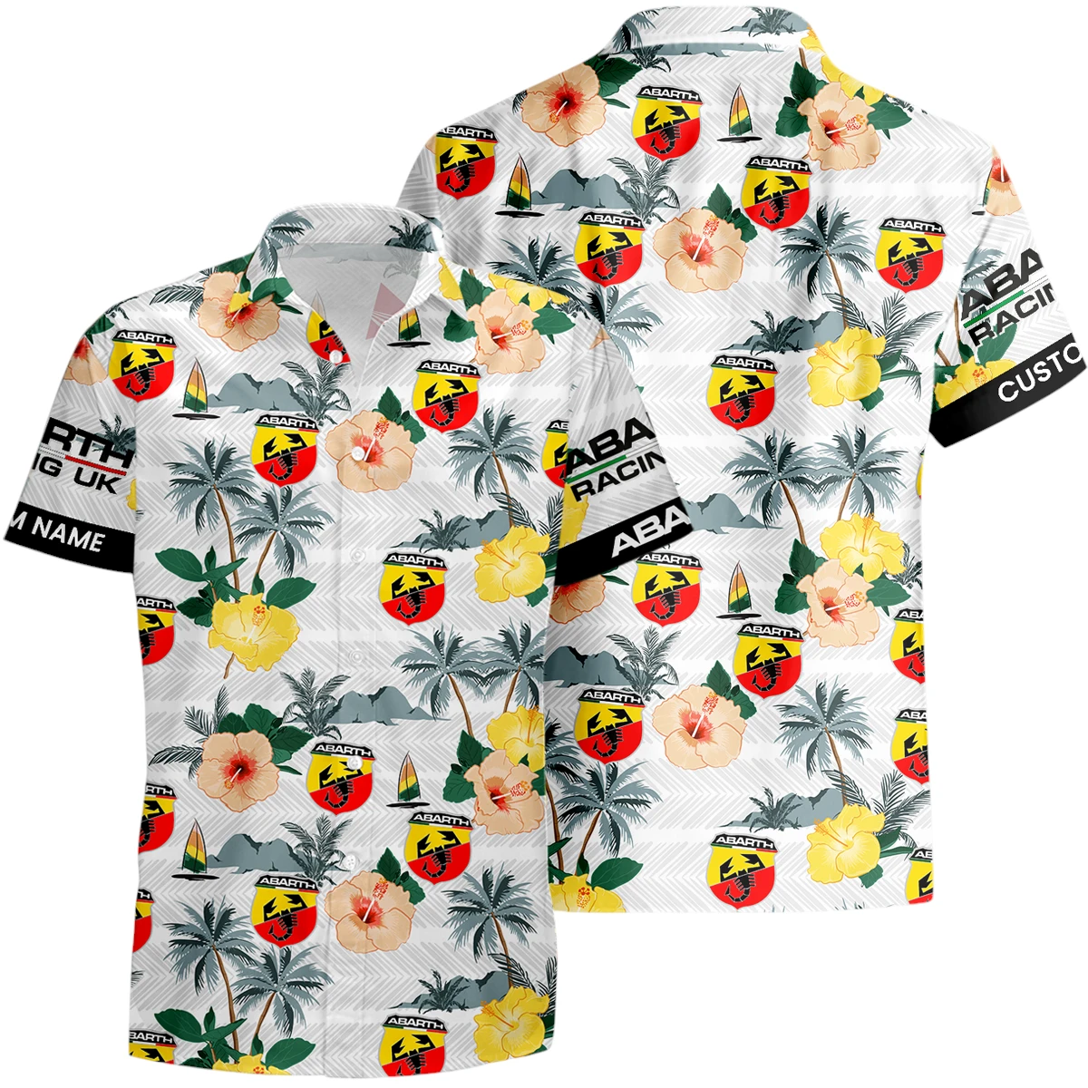 Abarth Racing UK Hawaiian Shirt x Beach Shorts Full Set Limited 2025 All Over Print, Custom Name HIHI290425Y7HWABR Abarth Racing UK Hawaiian Shirt x Beach Shorts Full Set Limited 2025 All Over Print, Custom Name HIHI290425Y7HWABR