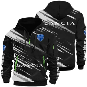 Lancia Half Zip Hoodie All Over Prints, Multi-Pockets Custom Name HIHI070625Y26QZ3HLAN