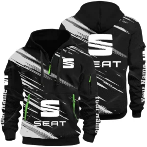 Seat Half Zip Hoodie All Over Prints, Multi-Pockets Custom Name HIHI160625Y26QZ3HSEA