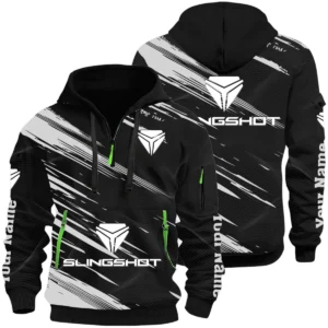 Slingshot Half Zip Hoodie All Over Prints, Multi-Pockets Custom Name HIHI160625Y26QZ3HSLS