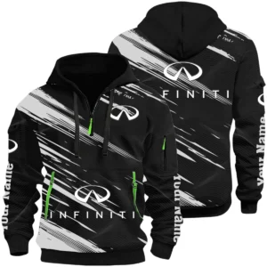 Infiniti Half Zip Hoodie All Over Prints, Multi-Pockets Custom Name HIHI180625Y26QZ3HINF