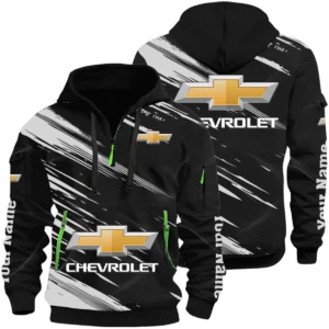 Chevrolet Half Zip Hoodie All Over Prints, Multi-Pockets Custom Name HIHI190625Y26QZ3HCRL