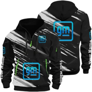 General Motors Half Zip Hoodie All Over Prints, Multi-Pockets Custom Name HIHI190625Y26QZ3HGEM
