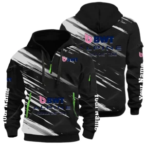 Alpine F1 Team Racing Half Zip Hoodie All Over Prints, Multi-Pockets Custom Name HIHI240625Y26QZ3HAF1
