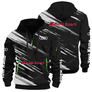 Audi Sport Racing Half Zip Hoodie All Over Prints, Multi-Pockets Custom Name HIHI240625Y26QZ3HAUS
