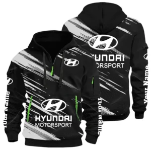 Hyundai Motorsport Racing Half Zip Hoodie All Over Prints, Multi-Pockets Custom Name HIHI240625Y26QZ3HHYM
