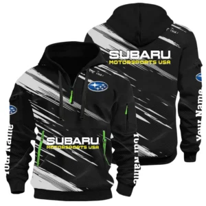 Subaru Motorsports USA Racing Half Zip Hoodie All Over Prints, Multi-Pockets Custom Name HIHI240625Y26QZ3HSUM