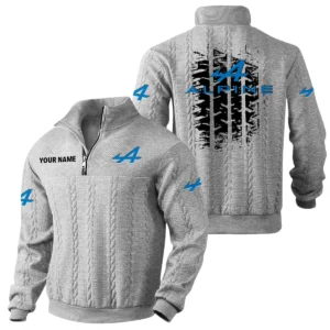 Alpine Quarter Zip Sweatshirt Stand Collar Gift For Fan Custom Name