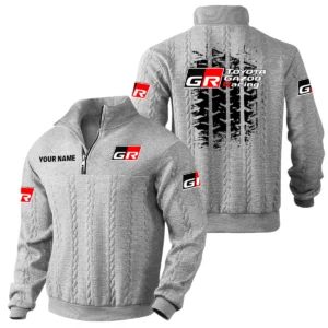 Toyota Gazoo Racing Quarter Zip Sweatshirt Stand Collar Gift For Fan Custom Name