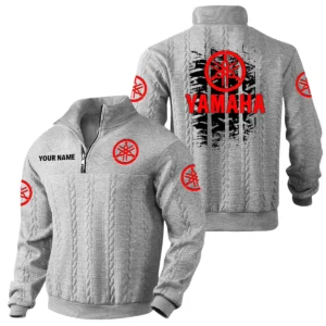Yamaha Motor Quarter Zip Sweatshirt Stand Collar Gift For Fan Custom Name