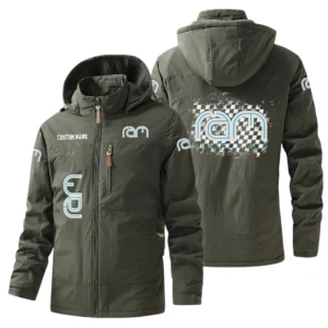RAM Racing Windbreaker Jacket Hooded Warm Lining Waterproof Custom Name