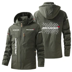 McLaren Windbreaker Jacket Hooded Warm Lining Waterproof Custom Name
