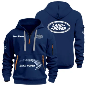 Land Rover Half Zip Hoodie Sports Hooded Multi-Pockets Custom Name