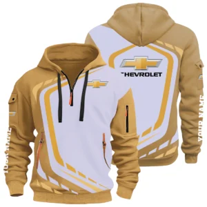 Chevrolet Half Zip Hoodie All Over Prints Multi-Pockets Custom Name