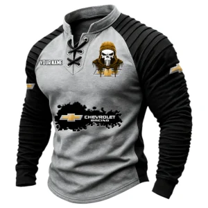 Chevrolet Racing Vintage Lace-Up Long Sleeve Shirt Custom Text