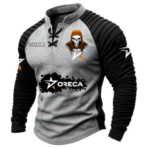 Oreca Racing Team Vintage Lace-Up Long Sleeve Shirt Custom Text